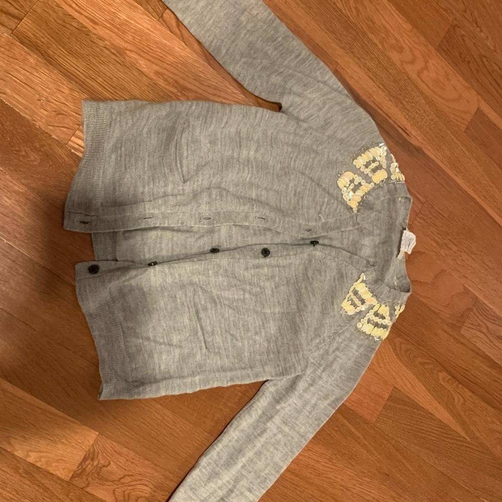 Crewcuts Girls Gray Cardigan